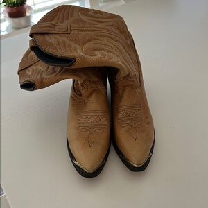 Tan Western Leather Boots
